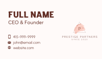 Triangle Brushstroke Lettermark Business Card