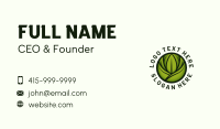 Organic Gardening Plant Business Card