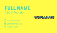 Cool Graffiti Wordmark Business Card Image Preview