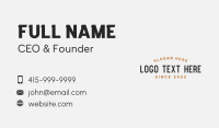 Generic Enterprise Wordmark Business Card