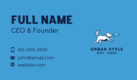 Pet Dog Frisbee Business Card