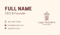 Coffee King Cup Business Card Design
