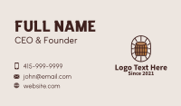 Wooden Wine Barrel  Business Card