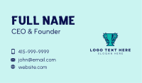 Nature Blue Green Trophy Business Card
