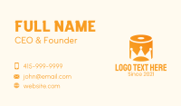 Toilet Paper Crown Business Card