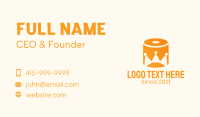 Toilet Paper Crown Business Card Design