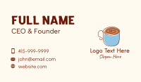 Simple Cafe Mug Business Card Design