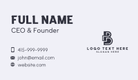 Builder Architecture Letter B Business Card Design