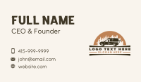 Pickup Car Travel Camping Business Card