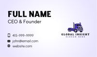 Delivery Truck Dispatch Business Card