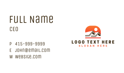 Real Estate Roofing Business Card Image Preview
