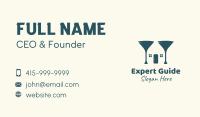 Wine Glass House Business Card Design