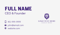 Lion Royal Insurance Business Card