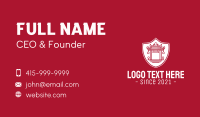 Asian Temple Shield Business Card Design