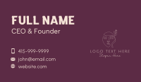 Flower Woman Facial Business Card