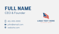 Eagle American Flag Business Card