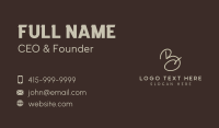 Classic Letter BC Business  Business Card Design