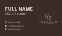 Classic Letter BC Business  Business Card