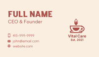 Tealight Candle Business Card