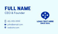 Film Reel Chat Bubble Business Card