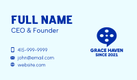 Film Reel Chat Bubble Business Card