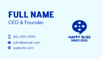 Film Reel Chat Bubble Business Card