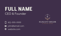 Elegant Boutique Flower Business Card Image Preview