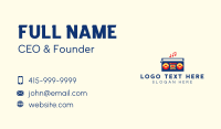 Retro Stereo Boombox Business Card