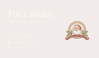 Retro Christmas Santa Claus Business Card