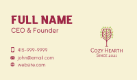 Organic Wine Glass Business Card Image Preview