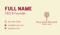 Organic Wine Glass Business Card Image Preview