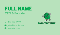 Mint Leaf Cartoon Business Card