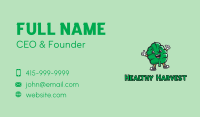 Mint Leaf Cartoon Business Card Image Preview