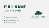 Green Hippo Mascot Business Card Design