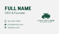 Green Hippo Mascot Business Card