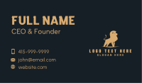 Premium Business Lion Business Card Design