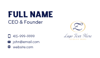 Elegant Script Letter L Business Card
