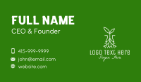 Plant Seedling Root Business Card