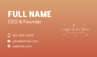 Elegant Luxury Star  Business Card