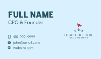 Flag Alarm Clock  Business Card Design