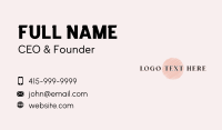 Beauty Pastel Cosmetics Business Card