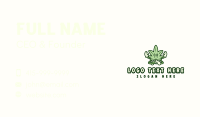 Organic Cannabis Meditation Business Card