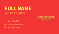 Chinese Wordmark Business Card