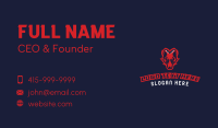 Angry Wolf Cartoon Business Card