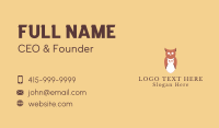 Owl Bird Aviary Business Card