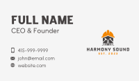 Hard Hat Construction Tools Business Card