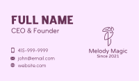 Elegant Purple Toucan Business Card