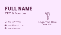 Elegant Purple Toucan Business Card Design