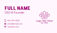 Beauty Lotus Lips  Business Card