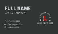 Sports Apparel Letter Business Card Design